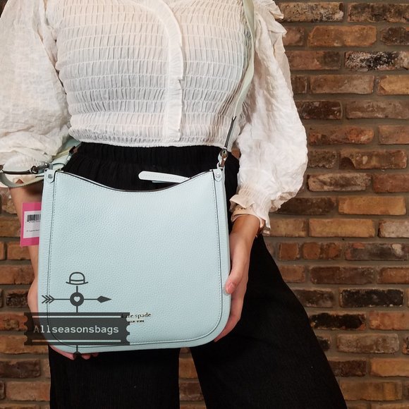 Kate Spade MEDIUM Roulette Messenger Blue Glow - Picture 2 of 9